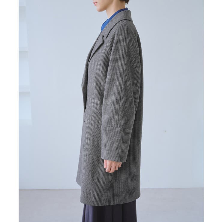 ジャージメルトン無地＆チェックオーバーPコート 一部WEB限定カラー リンクコー… | ROPE' PICNIC | 詳細画像34 