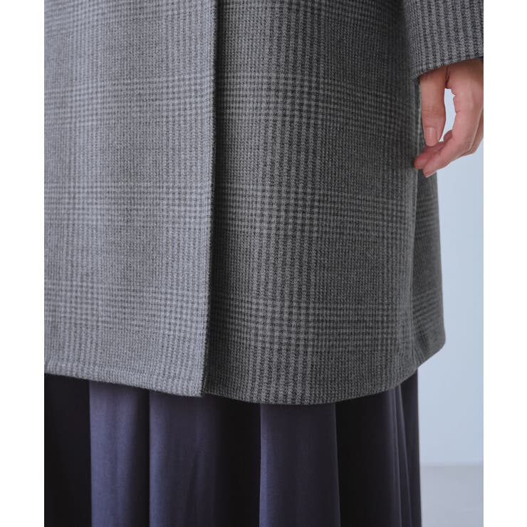 ジャージメルトン無地＆チェックオーバーPコート 一部WEB限定カラー リンクコー… | ROPE' PICNIC | 詳細画像41 