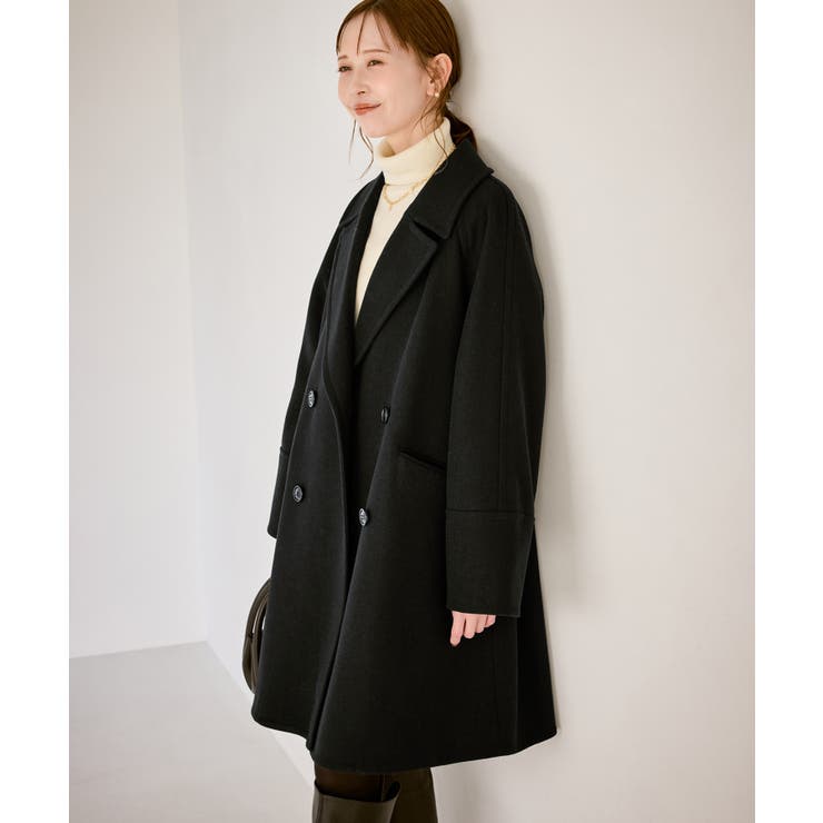 ジャージメルトン無地＆チェックオーバーPコート 一部WEB限定カラー リンクコー… | ROPE' PICNIC | 詳細画像5 