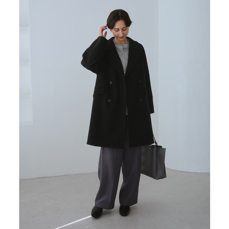 ジャージメルトン無地＆チェックオーバーPコート 一部WEB限定カラー リンクコー… | ROPE' PICNIC | 詳細画像7 