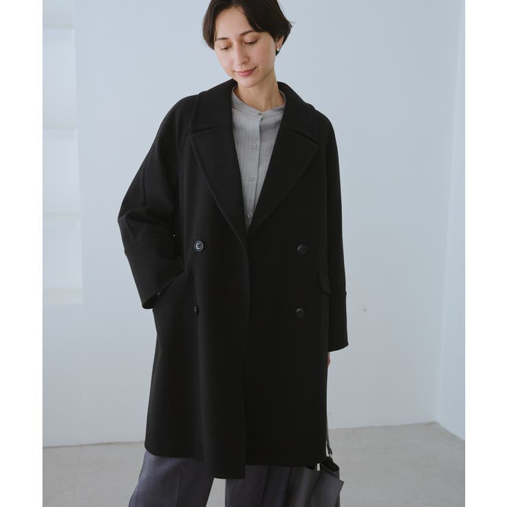 ジャージメルトン無地＆チェックオーバーPコート 一部WEB限定カラー リンクコー… | ROPE' PICNIC | 詳細画像8 