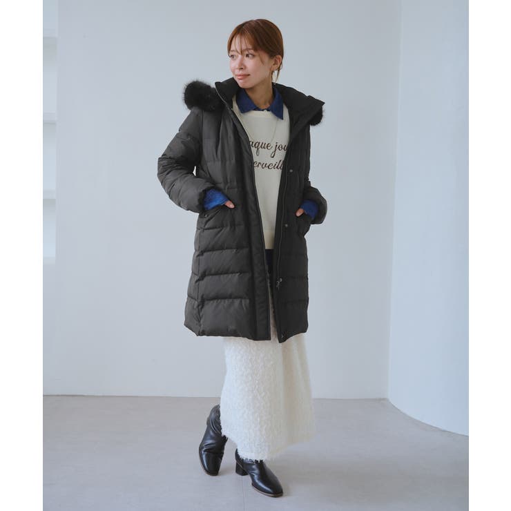 ファー付きダウンロングコート 一部WEB限定カラー | ROPE' PICNIC | 詳細画像31 