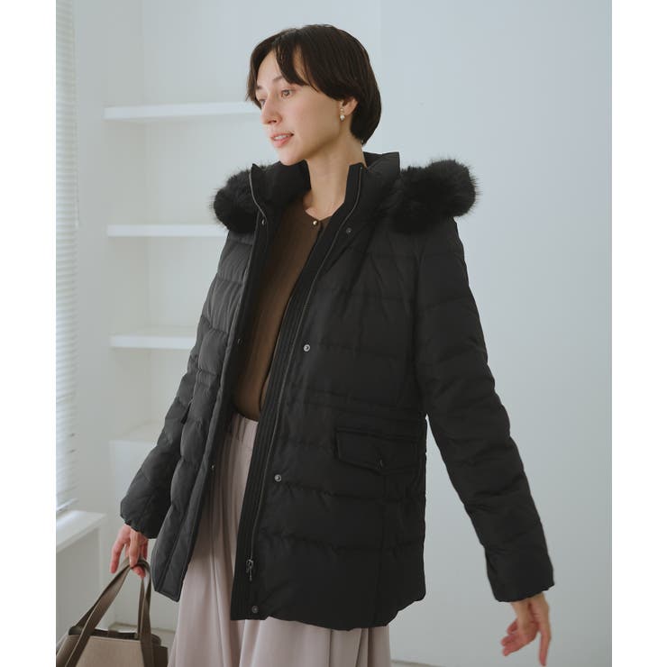 ファー付きダウンミドル丈コート リンクコーデ | ROPE' PICNIC | 詳細画像6 