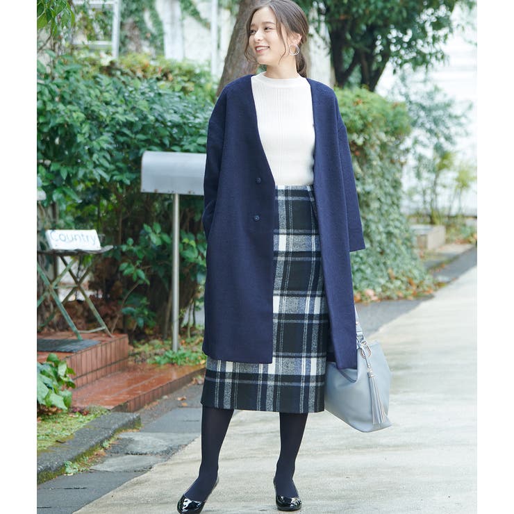 WEB限定】Vネックシャギーコート[品番：RPCW0001847]｜ROPE