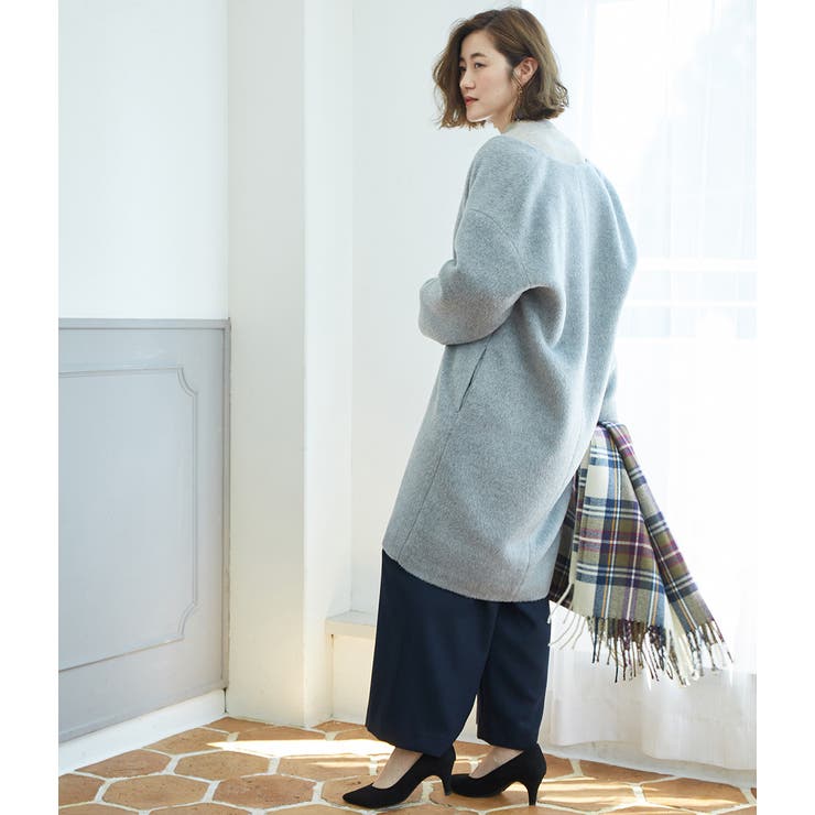WEB限定】Vネックシャギーコート[品番：RPCW0001847]｜ROPE