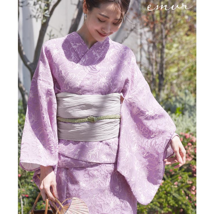 ラベンダー(52) | 【emur/エミュール】1人で着られる浴衣キャミワンピースセット | ROPE' PICNIC