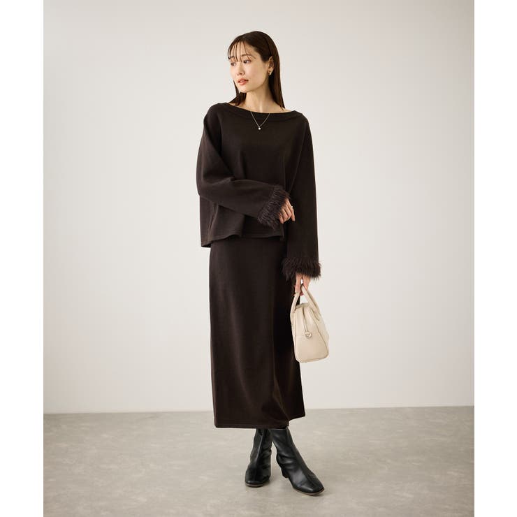 フェイクファースリーブニットセットアップ | ROPE' PICNIC | 詳細画像12 