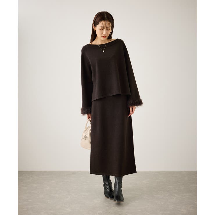 フェイクファースリーブニットセットアップ | ROPE' PICNIC | 詳細画像14 