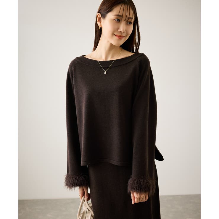 フェイクファースリーブニットセットアップ | ROPE' PICNIC | 詳細画像15 