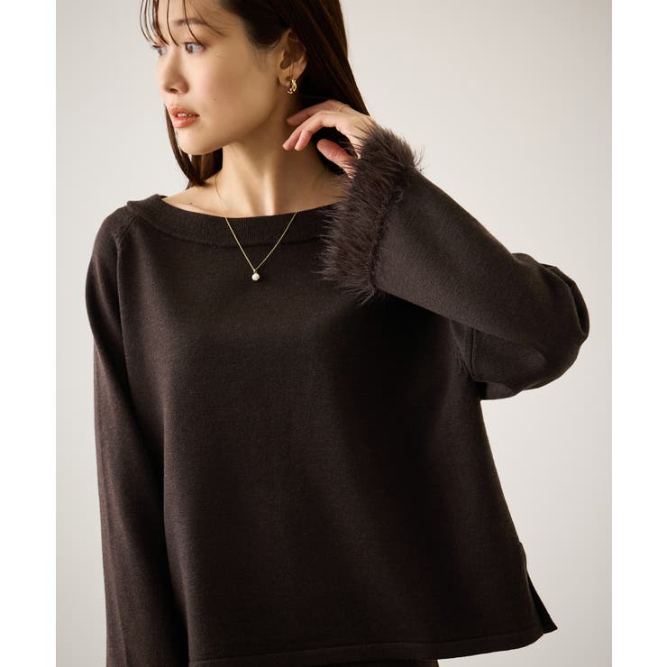 フェイクファースリーブニットセットアップ | ROPE' PICNIC | 詳細画像16 