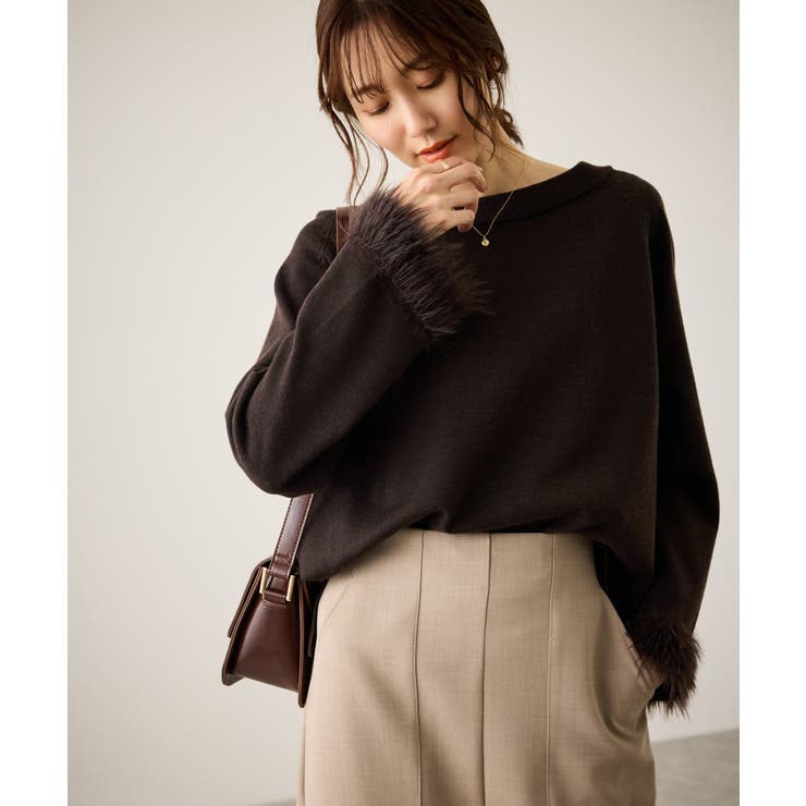 フェイクファースリーブニットセットアップ | ROPE' PICNIC | 詳細画像22 