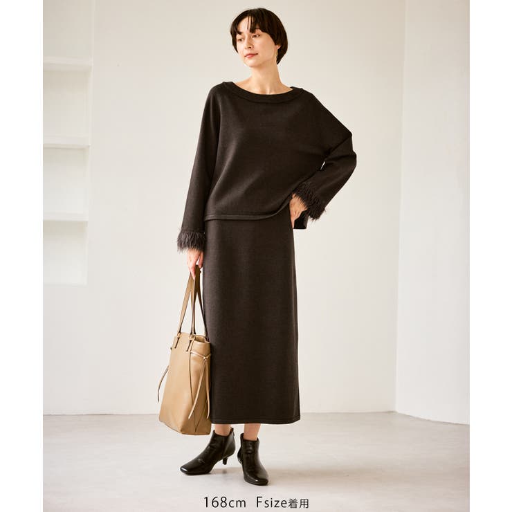 フェイクファースリーブニットセットアップ | ROPE' PICNIC | 詳細画像28 