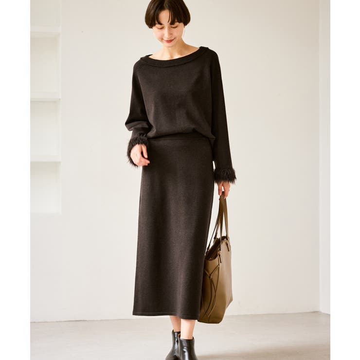 フェイクファースリーブニットセットアップ | ROPE' PICNIC | 詳細画像30 