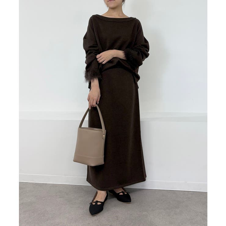 フェイクファースリーブニットセットアップ | ROPE' PICNIC | 詳細画像32 