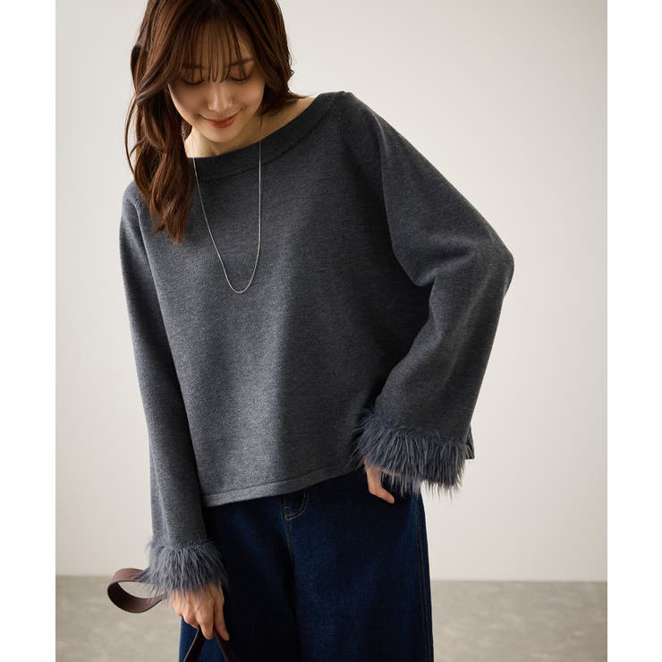 フェイクファースリーブニットセットアップ | ROPE' PICNIC | 詳細画像9 