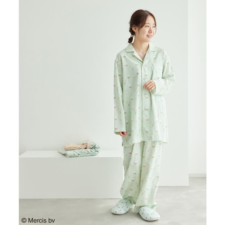 ライトグリーン(33) | miffy×ROPE PICNIC 総柄ルームウェアセット | ROPE' PICNIC