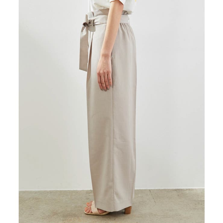 【セットアップ対応】麻調シアーワイドパンツ | ROPE' PICNIC | 詳細画像2