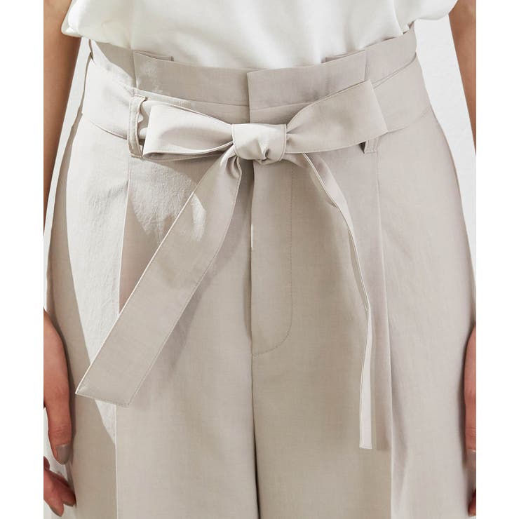 【セットアップ対応】麻調シアーワイドパンツ | ROPE' PICNIC | 詳細画像5