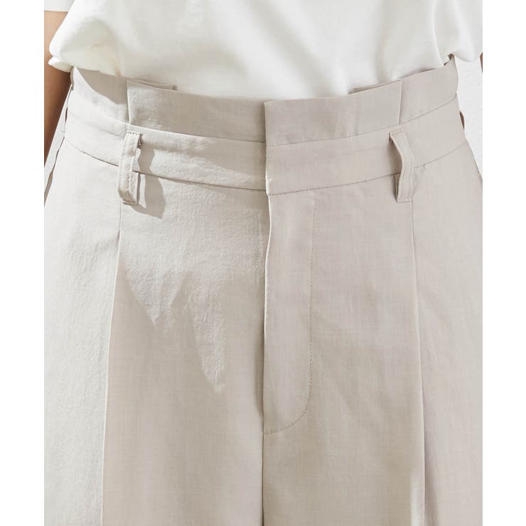 【セットアップ対応】麻調シアーワイドパンツ | ROPE' PICNIC | 詳細画像9