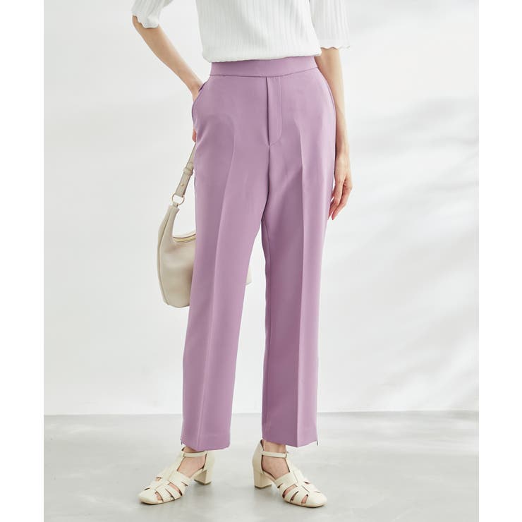 【ラク美】ファスナースリットカラーパンツ | ROPE' PICNIC | 詳細画像1 