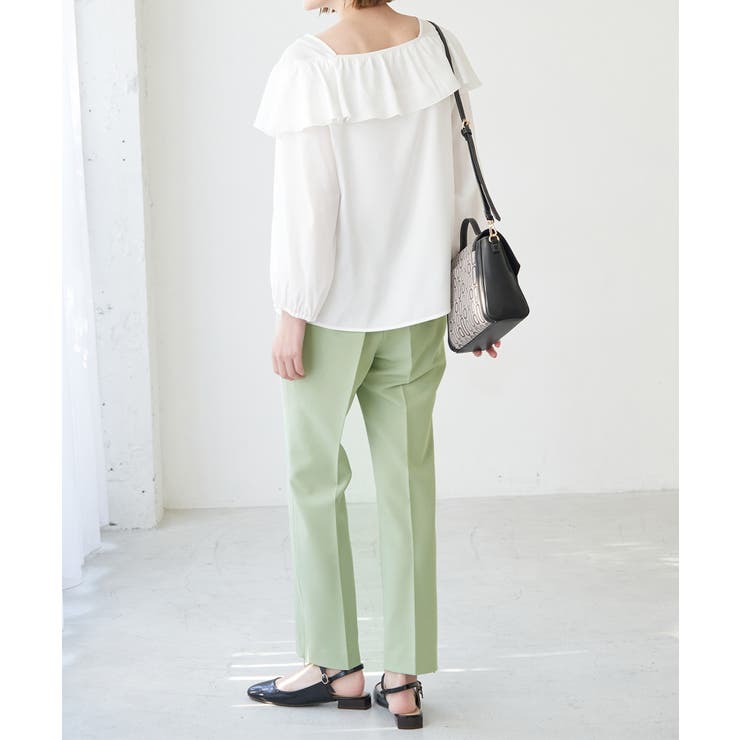 【ラク美】ファスナースリットカラーパンツ | ROPE' PICNIC | 詳細画像12 