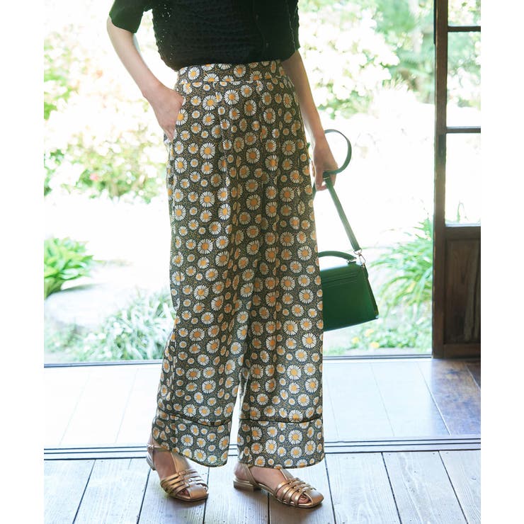 ネイビー系(41) | アデリアレトロ×ROPE' PICNIC/レトロ柄パンツ | ROPE' PICNIC