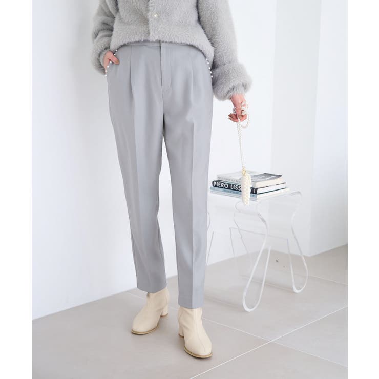 【ネイビー(40)】パールディティールパンツ/セットアップ対応[品番：RPCW0040621]｜ROPE'  PICNIC（ロペピクニック）のレディースファッション通販｜SHOPLIST（ショップリスト）