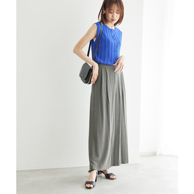 レーヨン麻混イージーワイドパンツ | ROPE' PICNIC | 詳細画像10 