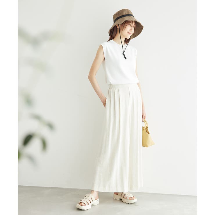 レーヨン麻混イージーワイドパンツ | ROPE' PICNIC | 詳細画像11 