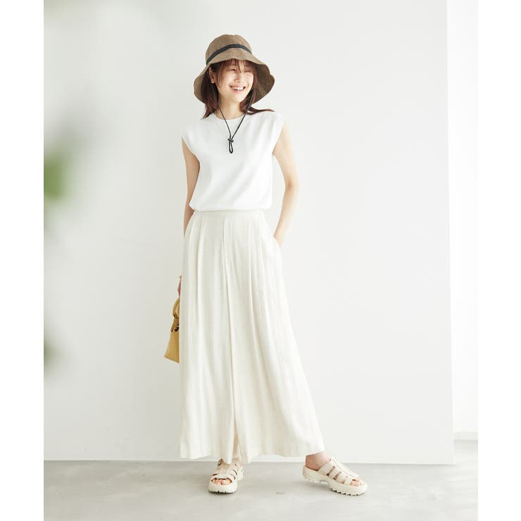 レーヨン麻混イージーワイドパンツ | ROPE' PICNIC | 詳細画像13 