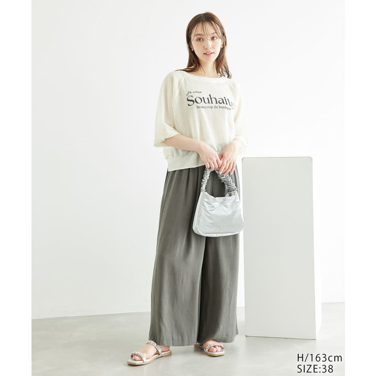 レーヨン麻混イージーワイドパンツ | ROPE' PICNIC | 詳細画像16 