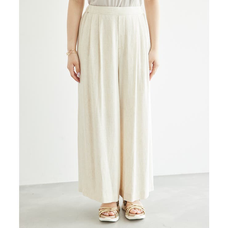 レーヨン麻混イージーワイドパンツ | ROPE' PICNIC | 詳細画像26 