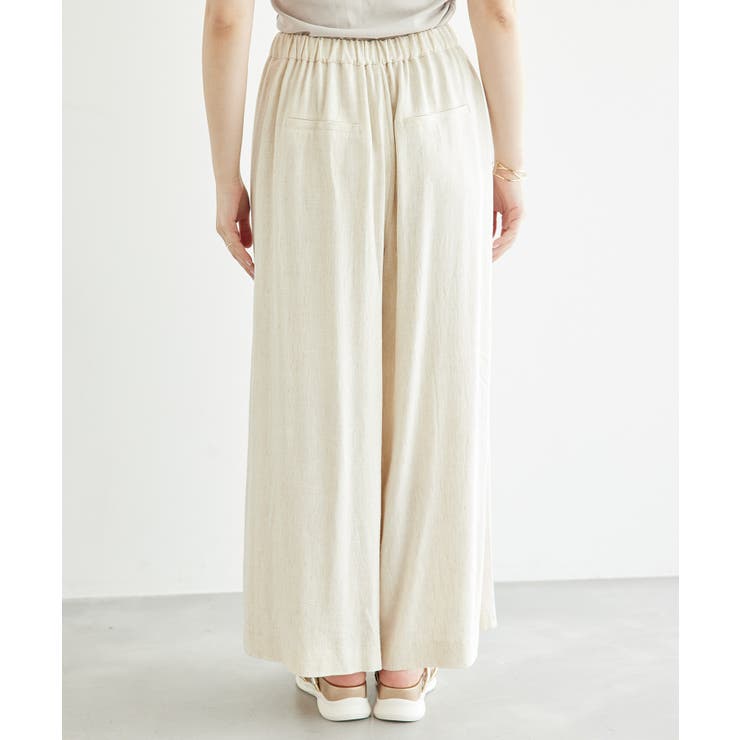 レーヨン麻混イージーワイドパンツ | ROPE' PICNIC | 詳細画像28 