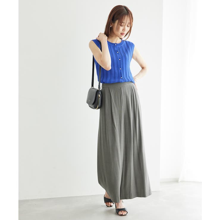 レーヨン麻混イージーワイドパンツ | ROPE' PICNIC | 詳細画像9 