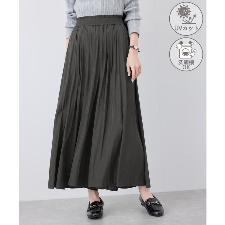 チャコール(06) | 【UVカット・洗濯機OK】さらさらアソート柄スカーチョ | ROPE' PICNIC