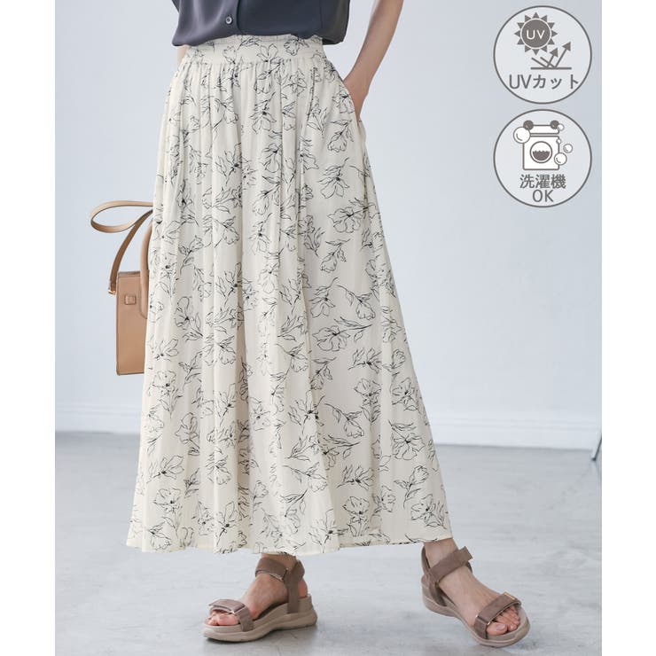 キナリ系(17) | 【UVカット・洗濯機OK】さらさらアソート柄スカーチョ | ROPE' PICNIC