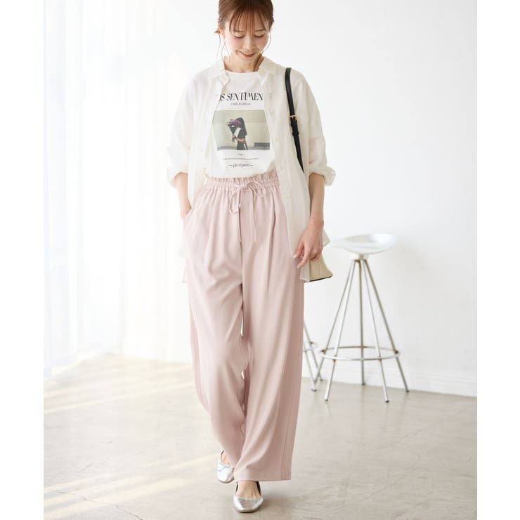 【3サイズ展開】ステファニージョガーイージーワイドパンツ | ROPE' PICNIC | 詳細画像15 