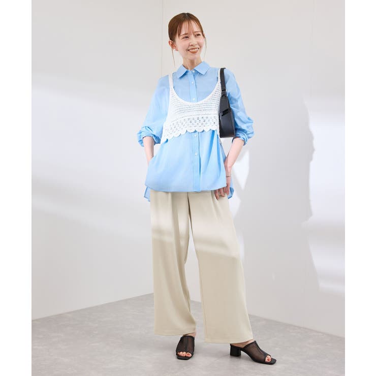 【3サイズ展開】ステファニージョガーイージーワイドパンツ | ROPE' PICNIC | 詳細画像23 