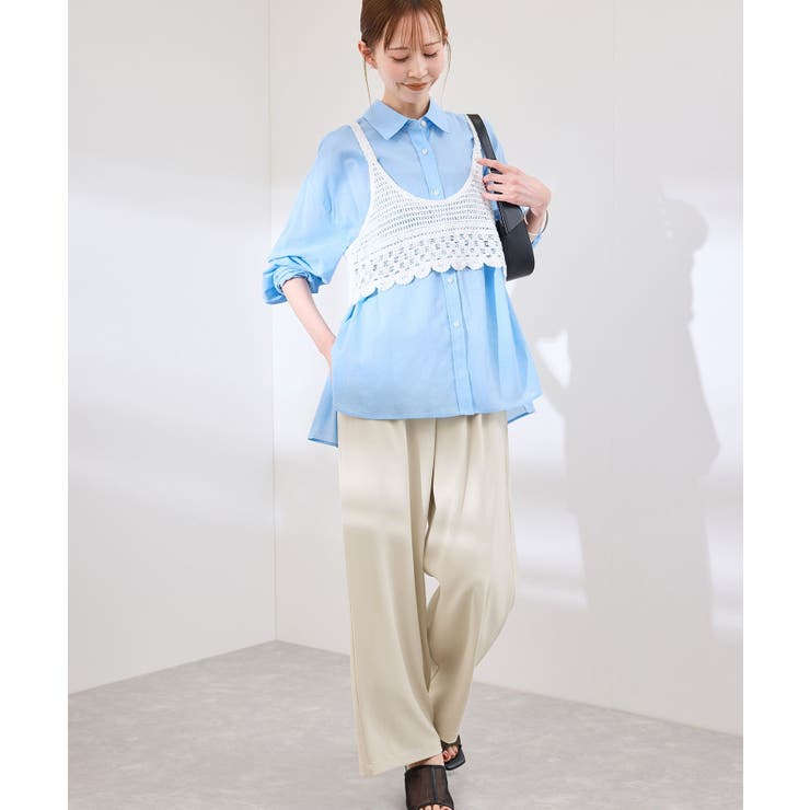 【3サイズ展開】ステファニージョガーイージーワイドパンツ | ROPE' PICNIC | 詳細画像24 