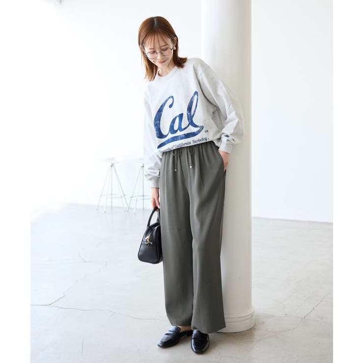 【3サイズ展開】ステファニージョガーイージーワイドパンツ | ROPE' PICNIC | 詳細画像3 