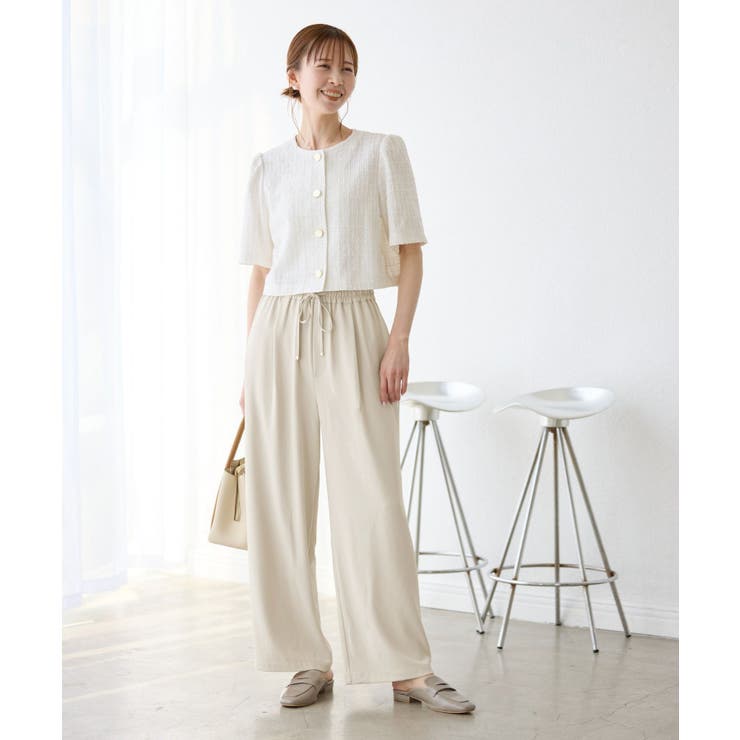 【3サイズ展開】ステファニージョガーイージーワイドパンツ | ROPE' PICNIC | 詳細画像7 
