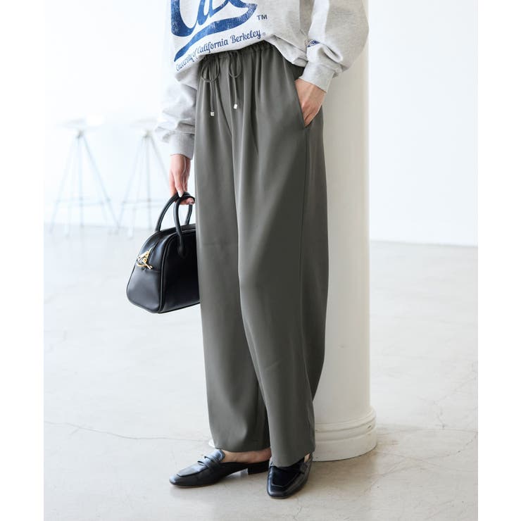 チャコール(06) | 【3サイズ展開】ステファニージョガーイージーワイドパンツ | ROPE' PICNIC