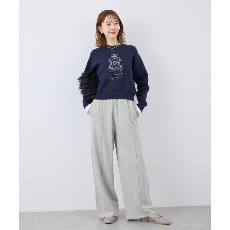 ロゴ刺繍入りワイドスウェットパンツ | ROPE' PICNIC | 詳細画像10 