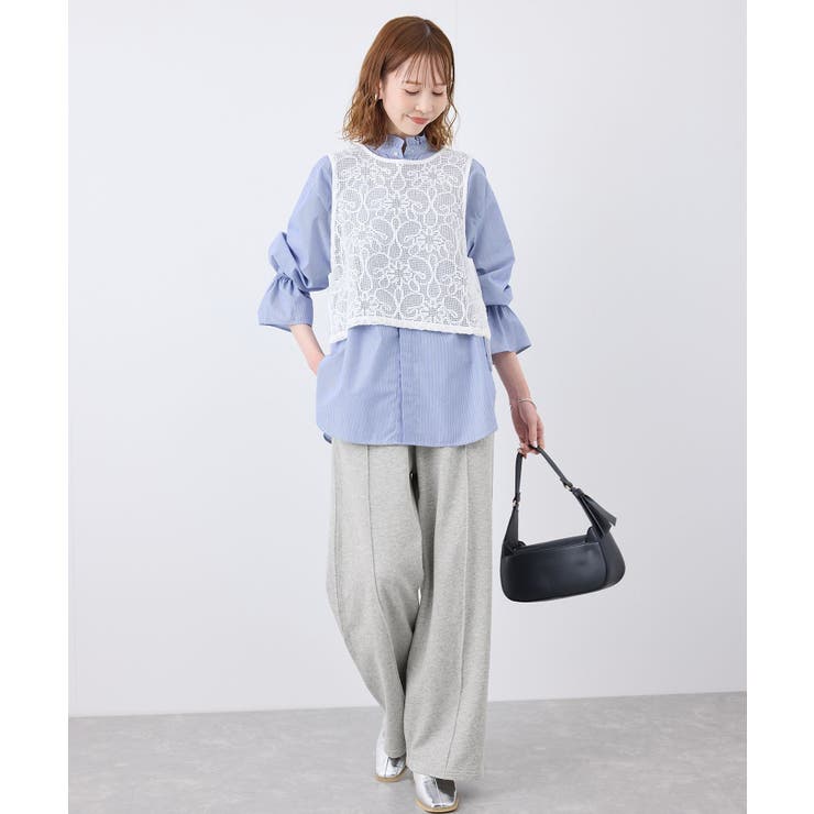 ロゴ刺繍入りワイドスウェットパンツ | ROPE' PICNIC | 詳細画像16 