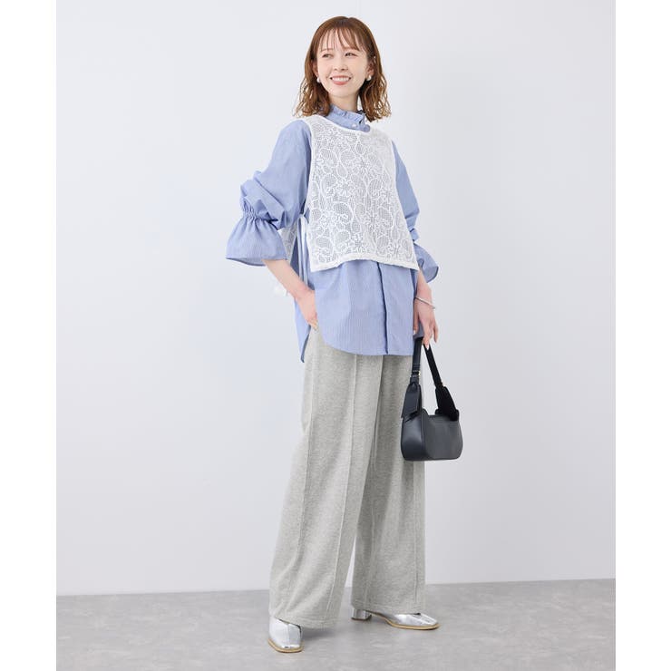 ロゴ刺繍入りワイドスウェットパンツ | ROPE' PICNIC | 詳細画像17 