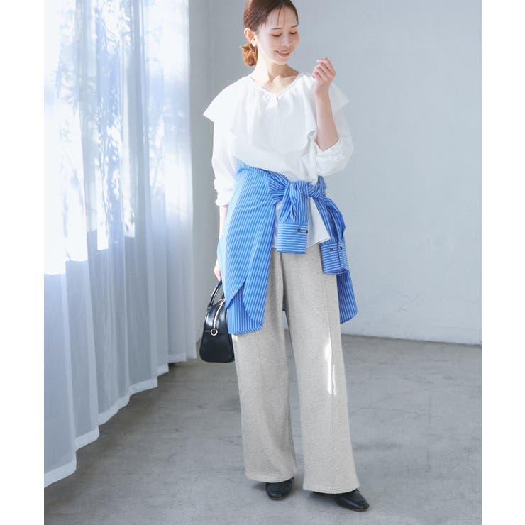 ロゴ刺繍入りワイドスウェットパンツ | ROPE' PICNIC | 詳細画像4 