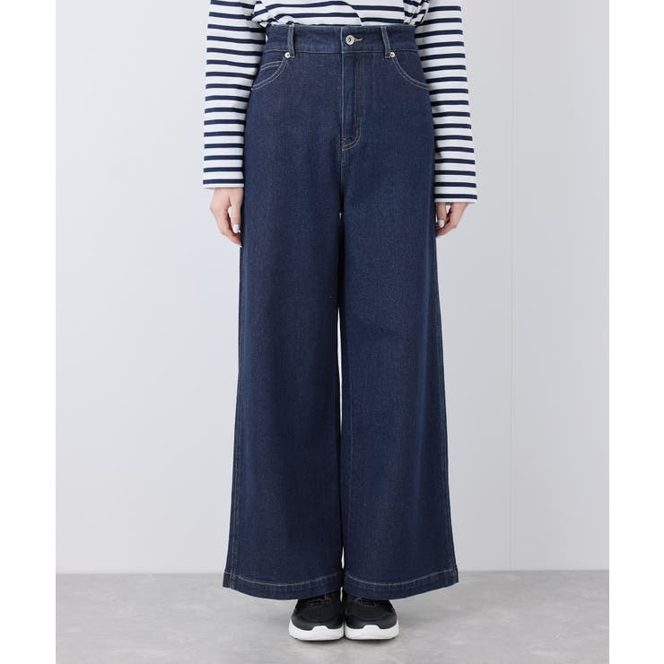 【ウエスト革命デニム】ウエストシェイプデニムワイドパンツ | ROPE' PICNIC | 詳細画像21 
