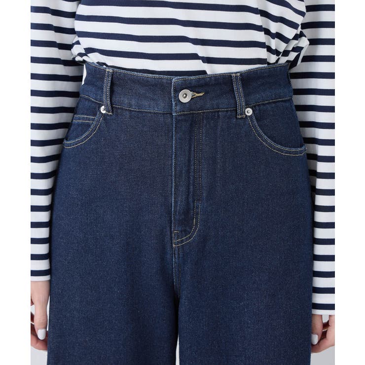 【ウエスト革命デニム】ウエストシェイプデニムワイドパンツ | ROPE' PICNIC | 詳細画像24 