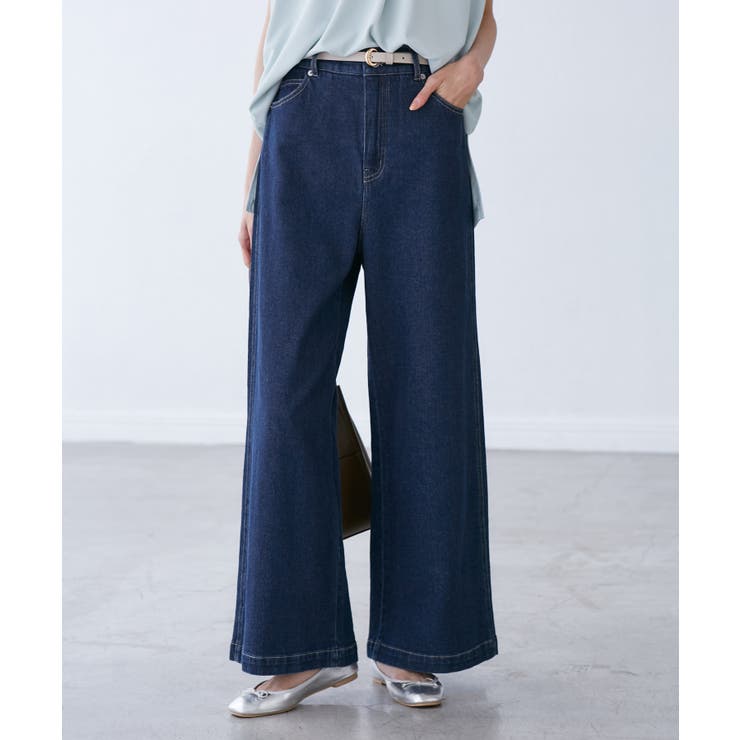 【ウエスト革命デニム】ウエストシェイプデニムワイドパンツ | ROPE' PICNIC | 詳細画像5 