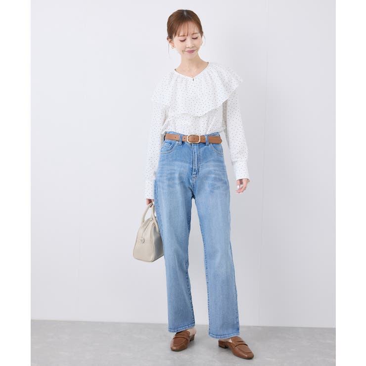 【ウエスト革命デニム】ウエストシェイプハイライズマムジーンズ | ROPE' PICNIC | 詳細画像8 